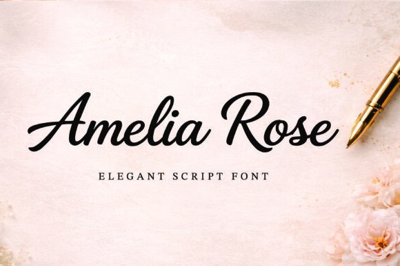 Amelia Rose: The Modern Calligraphy Font for Elegant Design