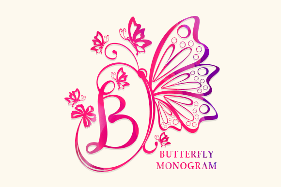 Discover the Elegance of Butterfly Monogram Fonts