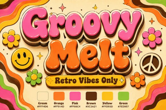 Groovy Melt: How Psychedelic Typography is Fueling the Retro-Modern Brand Renaissance