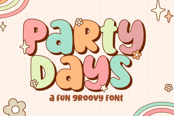 Party Days: A Groovy Font for Bold Visual Design