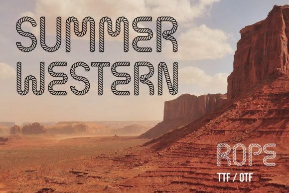 Summer Western Rope: A Typeface with Frontier Character