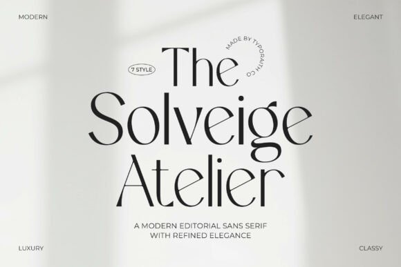 The Essence of Sophisticated Design: Understanding The Solveige Atelier Typeface