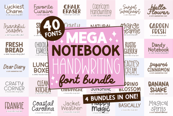 Transform Your Digital Notes with the Mega Notebook Handwriting Bundle