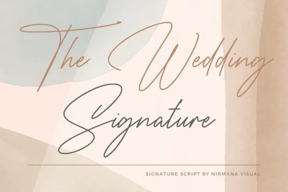 Unlocking Elegance: The Wedding Signature Font